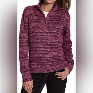 Woolrich Women’s Tanglewood 3/4 Zip Sweater Purple Small New with Tags NWT